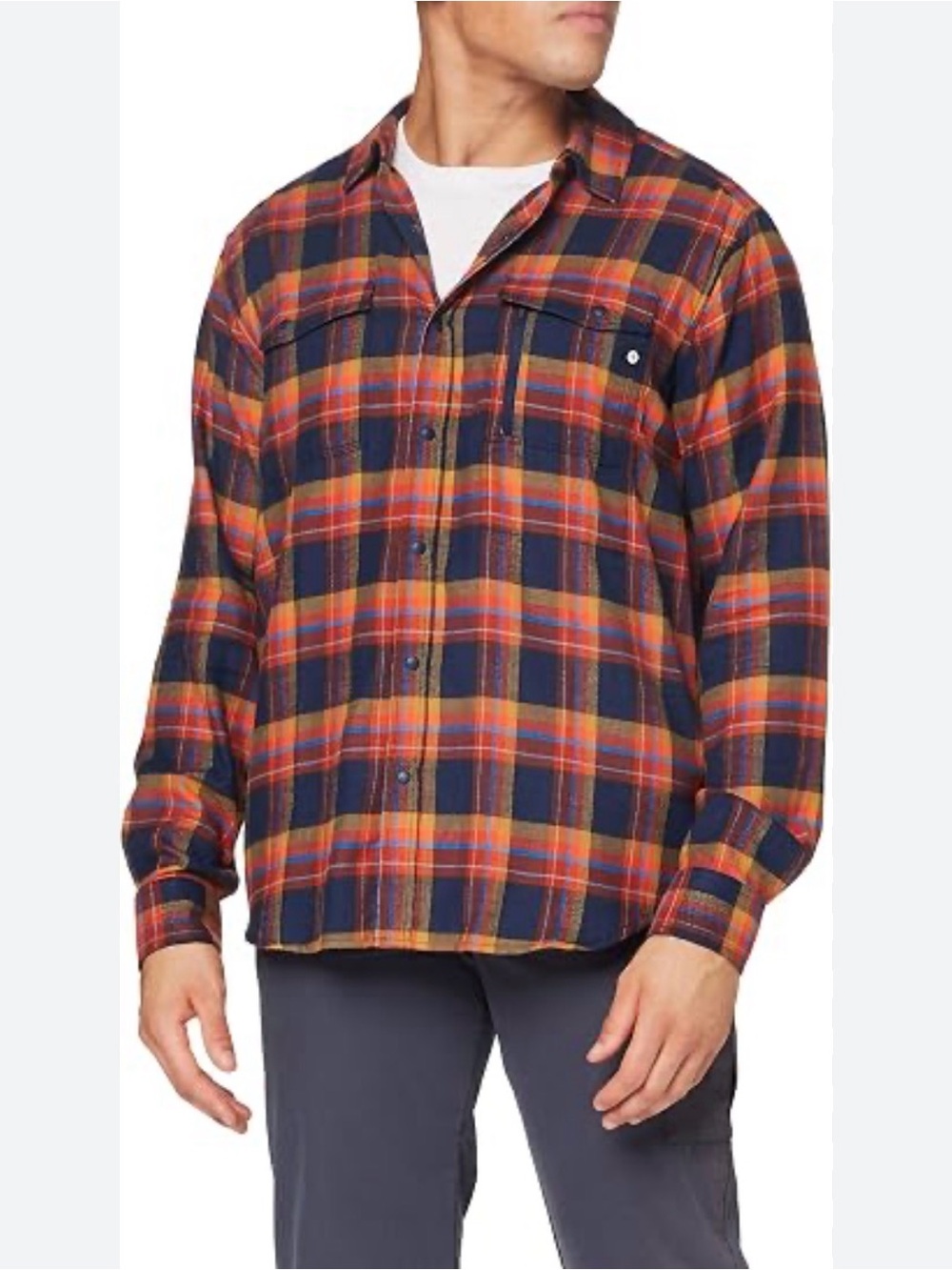 Marmot Men's Tromso Long Sleeve Midweight Flannel Shirt Size XL